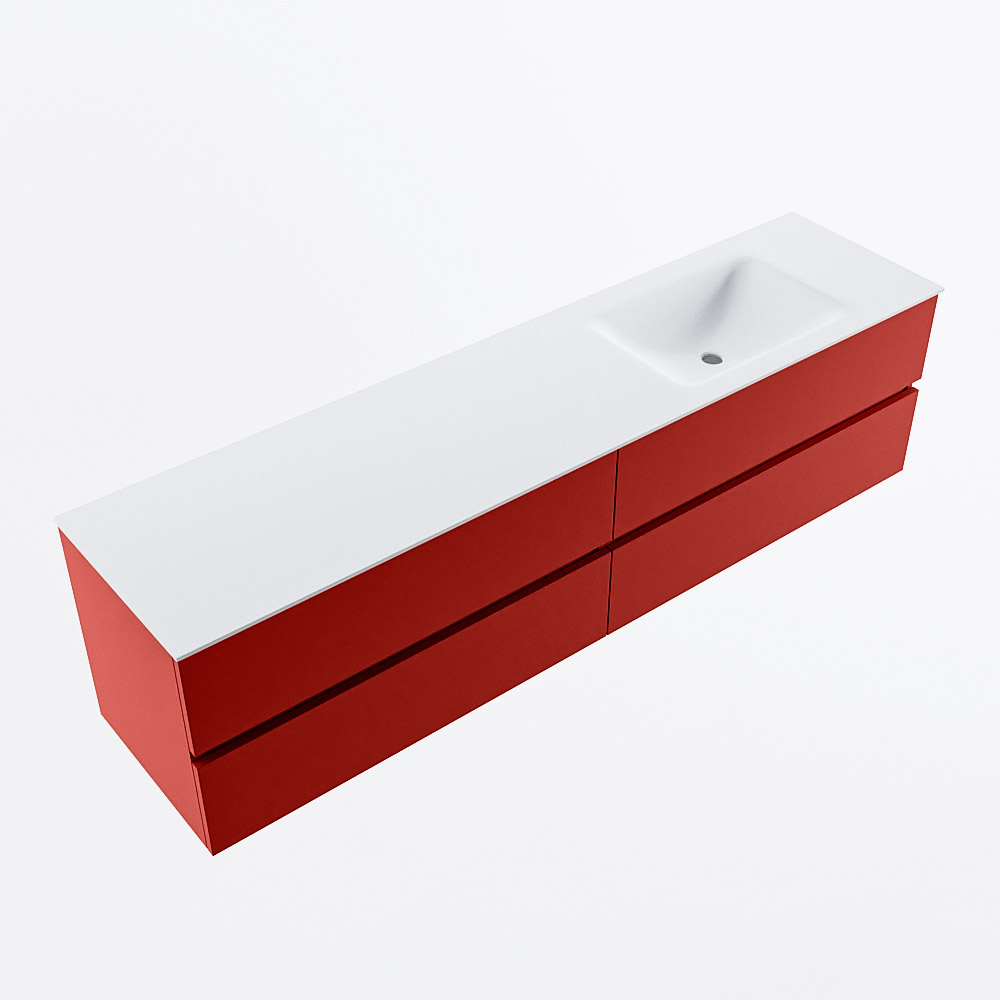 MONDIAZ VICA 190cm mueble de baño Fire 4 cajones. Lavabo CLOUD Derecho sin orificio, color Talc. 6 MONDIAZ VICA 190cm mueble de baño Fire 4 cajones. Lavabo CLOUD Derecho sin orificio, color Talc. - Imagen 6