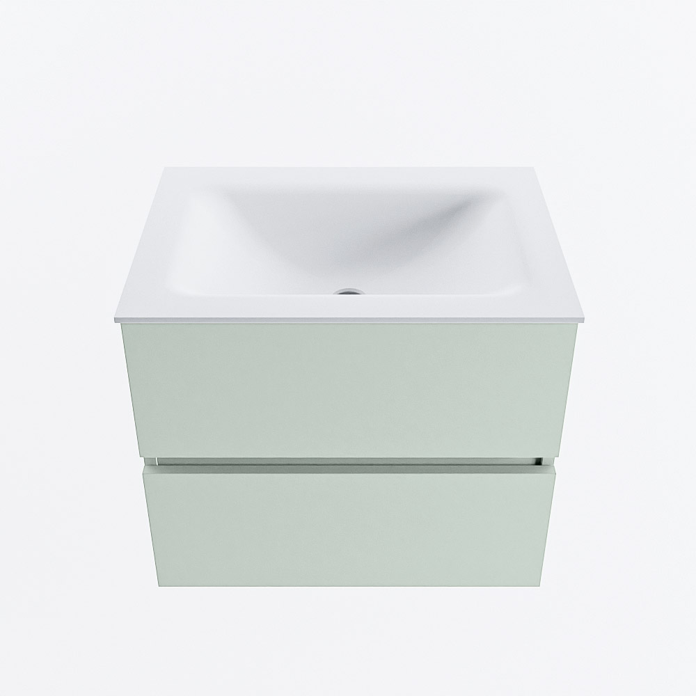 MONDIAZ VICA 60cm mueble de baño Greey 2 cajones. Lavabo CLOUD Centro 1 orificio, color Talc. 5 MONDIAZ VICA 60cm mueble de baño Greey 2 cajones. Lavabo CLOUD Centro 1 orificio, color Talc. - Imagen 5