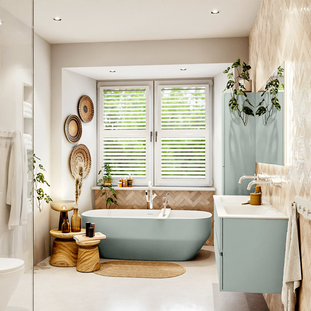 MONDIAZ VICA 140cm mueble de baño Greey 4 cajones. Lavabo CLOUD Doble sin orificio, color Talc. 3 MONDIAZ VICA 140cm mueble de baño Greey 4 cajones. Lavabo CLOUD Doble sin orificio, color Talc. - Imagen 3