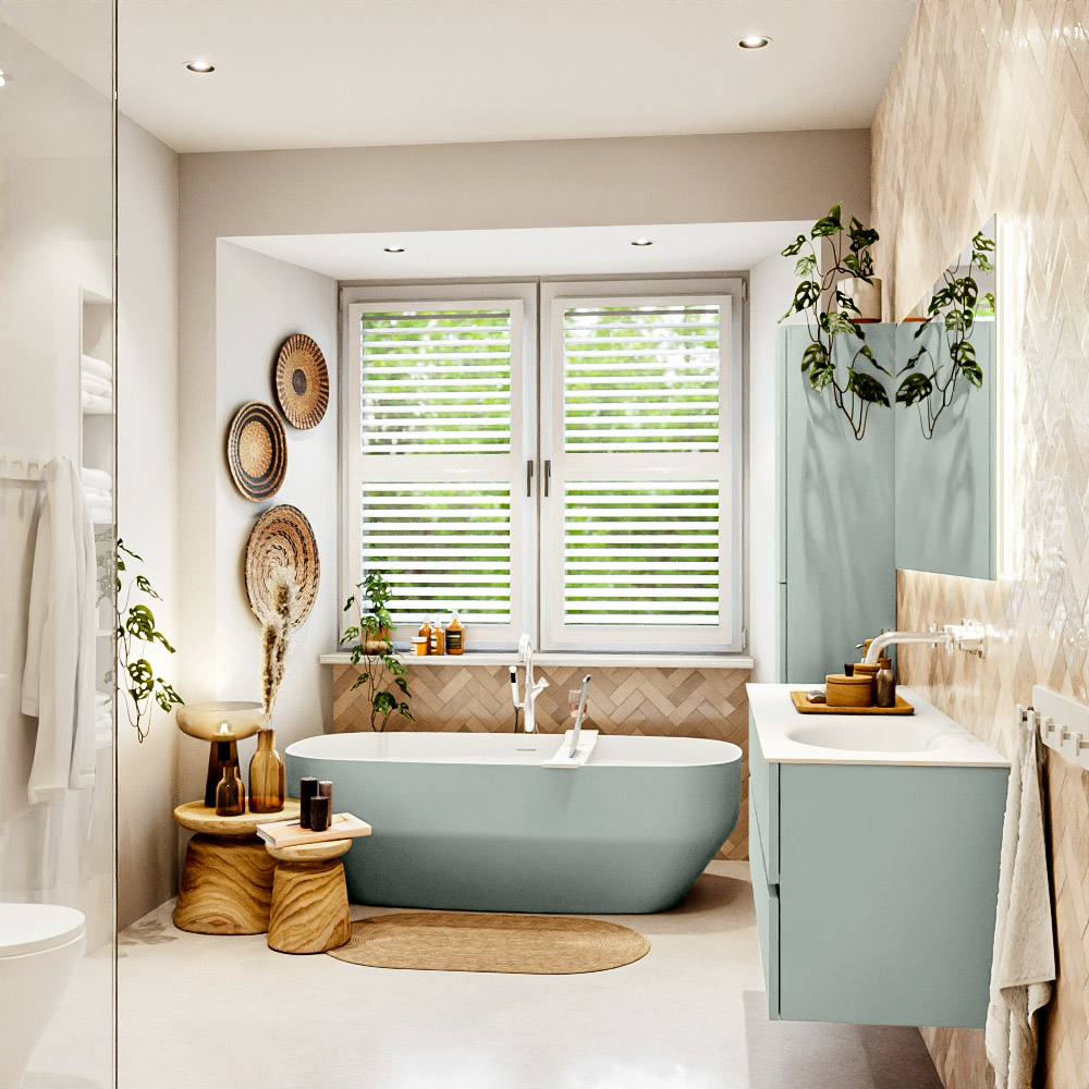 MONDIAZ VICA 140cm mueble de baño Greey 4 cajones. Lavabo MOON Derecho sin orificio, color Talc. 3 MONDIAZ VICA 140cm mueble de baño Greey 4 cajones. Lavabo MOON Derecho sin orificio, color Talc. - Imagen 3