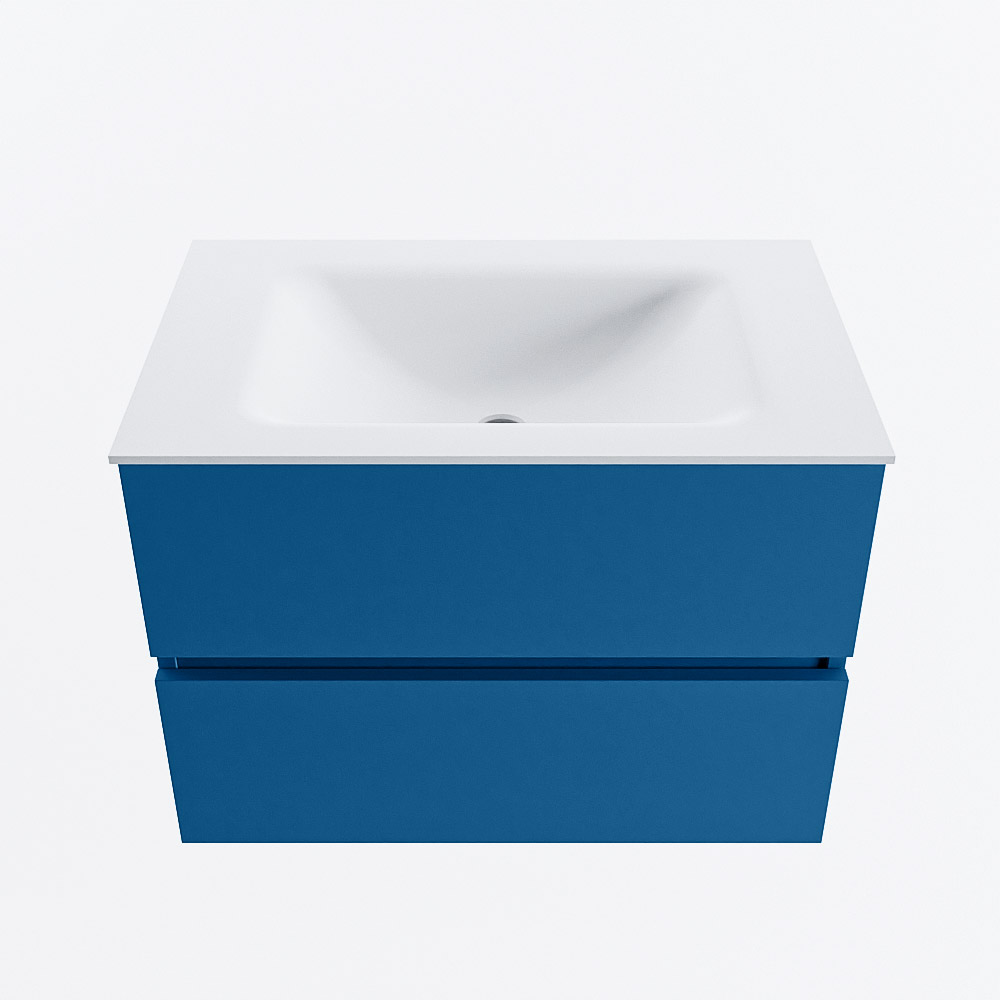 MONDIAZ VICA 70cm mueble de baño Jeans 2 cajones. Lavabo CLOUD Centro sin orificio, color Talc. 5 MONDIAZ VICA 70cm mueble de baño Jeans 2 cajones. Lavabo CLOUD Centro sin orificio, color Talc. - Imagen 5