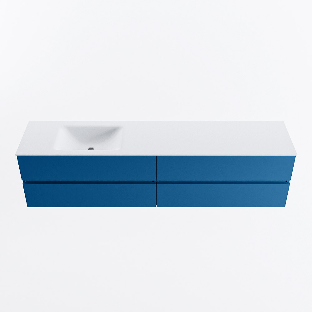 MONDIAZ VICA 200cm mueble de baño Jeans 4 cajones. Lavabo CLOUD Izquierda sin orificio, color Talc. 5 MONDIAZ VICA 200cm mueble de baño Jeans 4 cajones. Lavabo CLOUD Izquierda sin orificio, color Talc. - Imagen 5