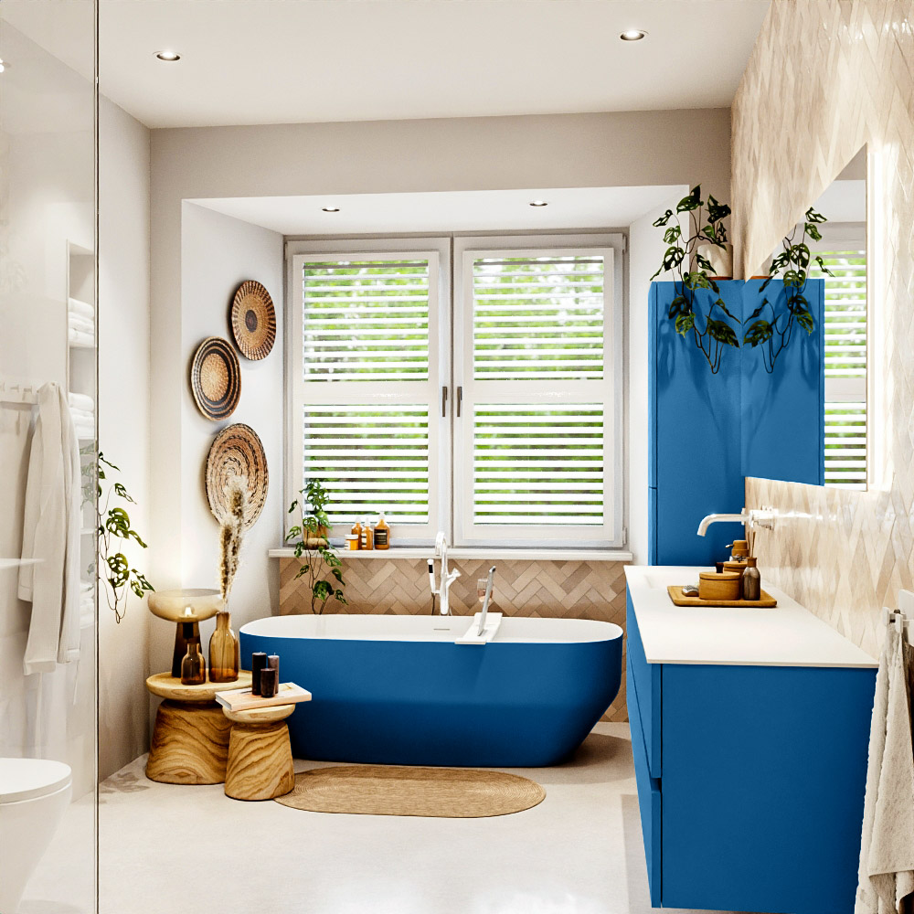 MONDIAZ VICA 200cm mueble de baño Jeans 4 cajones. Lavabo CLOUD Izquierda sin orificio, color Talc. 3 MONDIAZ VICA 200cm mueble de baño Jeans 4 cajones. Lavabo CLOUD Izquierda sin orificio, color Talc. - Imagen 3