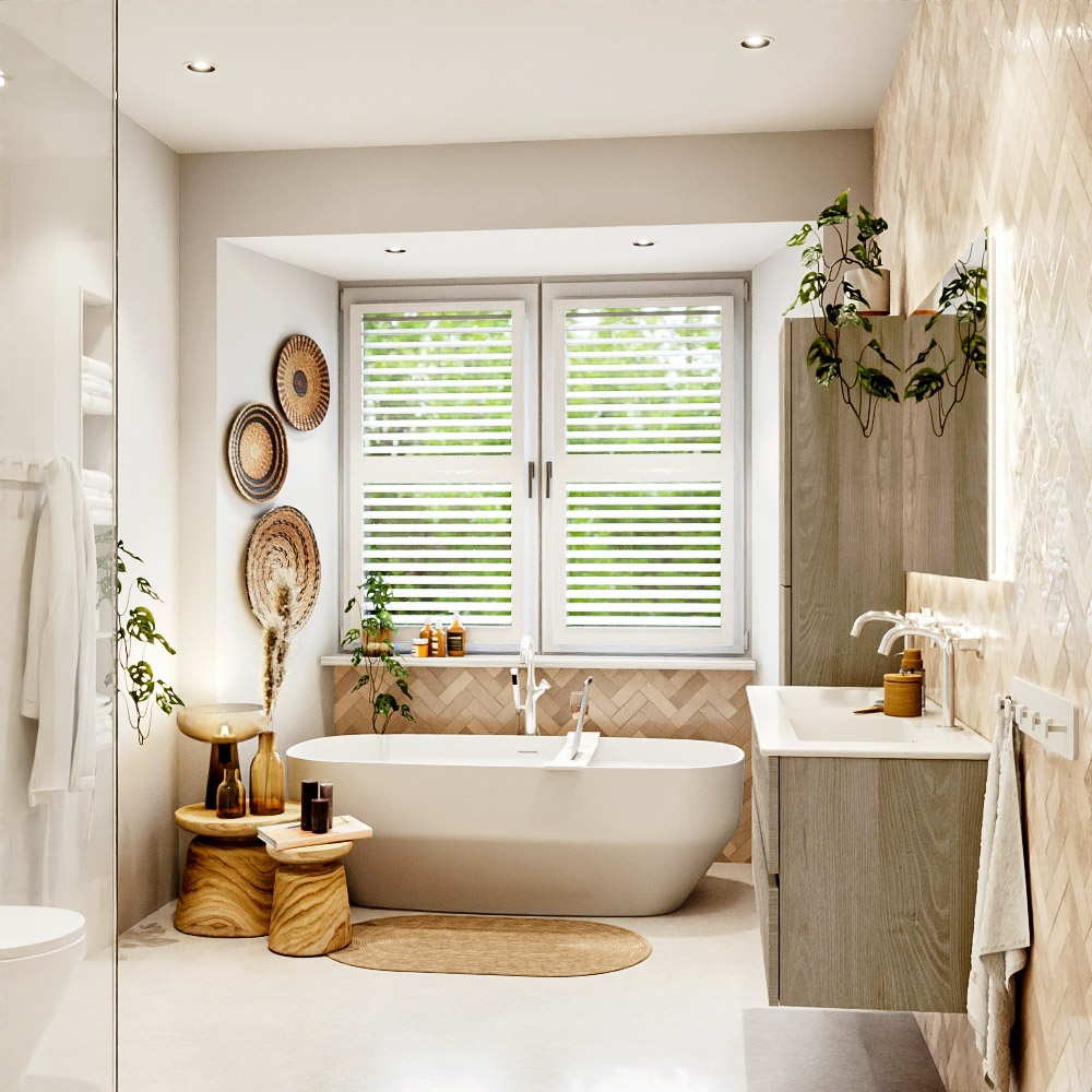 MONDIAZ VICA 120cm mueble de baño Light Brown Grey 2 cajones. Lavabo DENIA Doble 2 orificios, color Blanco brillo. 3 MONDIAZ VICA 120cm mueble de baño Light Brown Grey 2 cajones. Lavabo DENIA Doble 2 orificios, color Blanco brillo. - Imagen 3