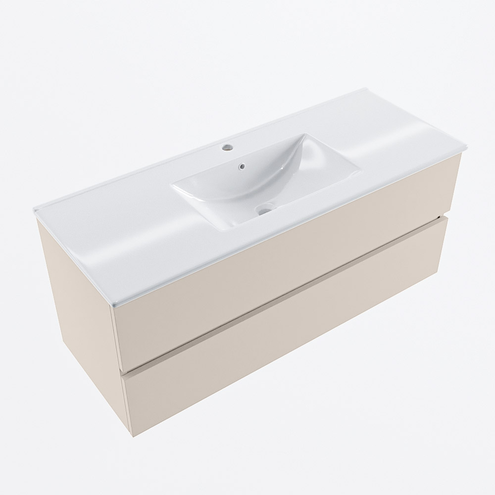 MONDIAZ VICA 120cm mueble de baño Linen 2 cajones. Lavabo DENIA Centro 1 orificio, color Blanco brillo. 6 MONDIAZ VICA 120cm mueble de baño Linen 2 cajones. Lavabo DENIA Centro 1 orificio, color Blanco brillo. - Imagen 6