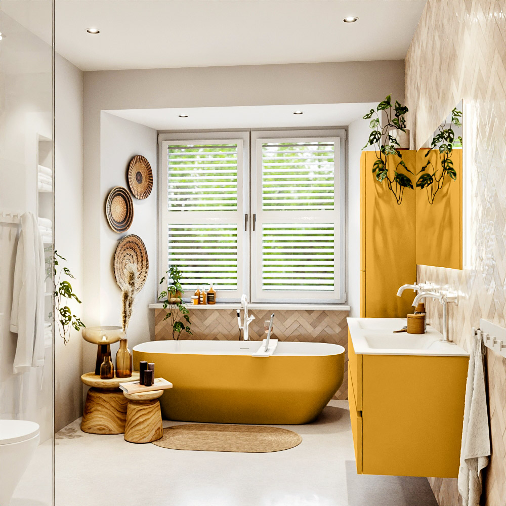 MONDIAZ VICA 140cm mueble de baño Ocher 2 cajones. Lavabo CLOUD Doble 2 orificios, color Talc. 3 MONDIAZ VICA 140cm mueble de baño Ocher 2 cajones. Lavabo CLOUD Doble 2 orificios, color Talc. - Imagen 3