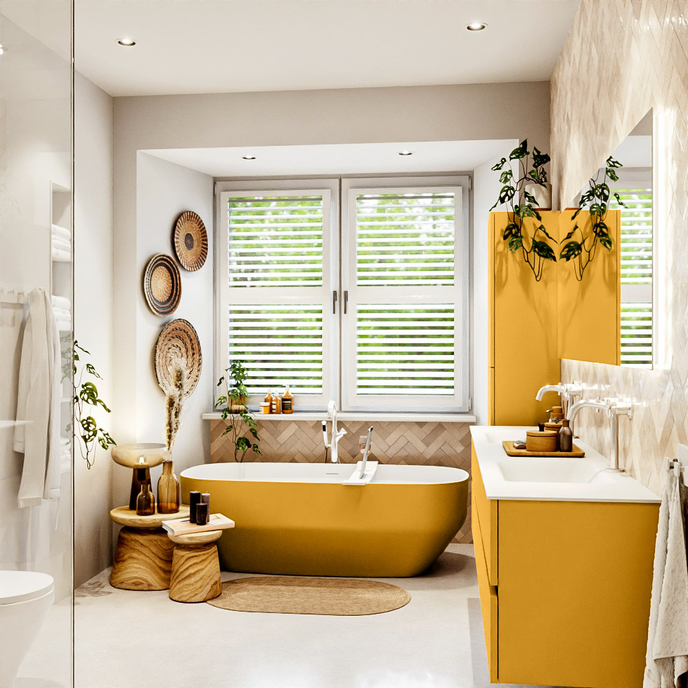 MONDIAZ VICA 200cm mueble de baño Ocher 4 cajones. Lavabo CLOUD Doble 2 orificios, color Talc. 3 MONDIAZ VICA 200cm mueble de baño Ocher 4 cajones. Lavabo CLOUD Doble 2 orificios, color Talc. - Imagen 3