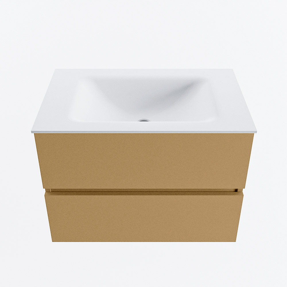 MONDIAZ VICA 70cm mueble de baño Oro 2 cajones. Lavabo CLOUD Centro 1 orificio, color Talc. 5 MONDIAZ VICA 70cm mueble de baño Oro 2 cajones. Lavabo CLOUD Centro 1 orificio, color Talc. - Imagen 5