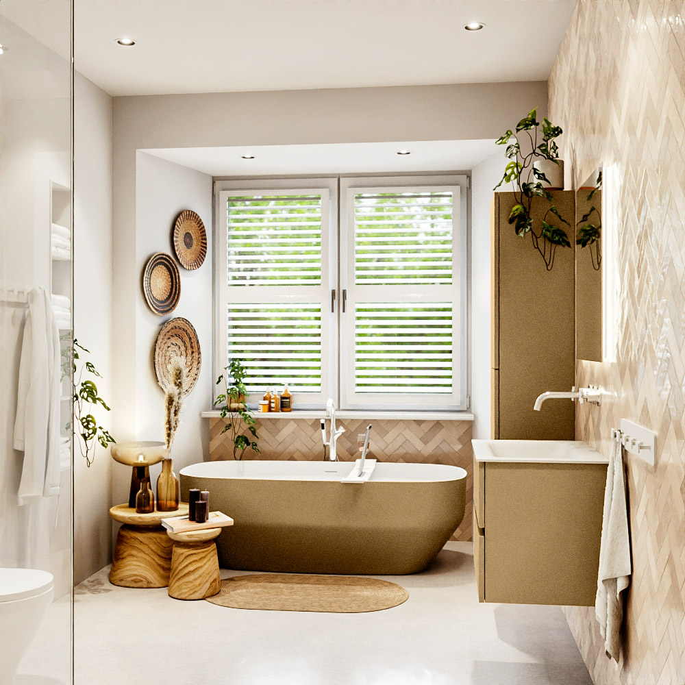 MONDIAZ VICA 60cm mueble de baño Oro 2 cajones. Lavabo CLOUD Centro sin orificio, color Talc. 3 MONDIAZ VICA 60cm mueble de baño Oro 2 cajones. Lavabo CLOUD Centro sin orificio, color Talc. - Imagen 3