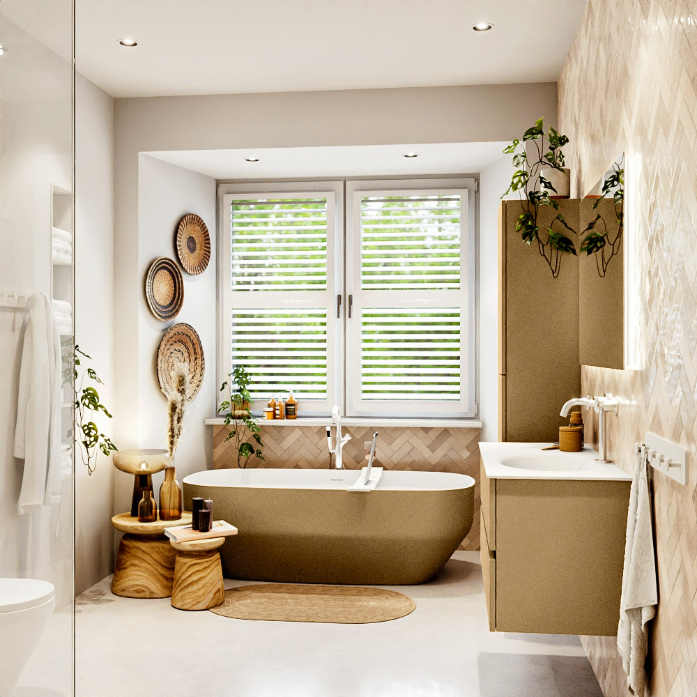 MONDIAZ VICA 100cm mueble de baño Oro 2 cajones. Lavabo MOON Derecho 1 orificio color Talc con espejo LED. 3 MONDIAZ VICA 100cm mueble de baño Oro 2 cajones. Lavabo MOON Derecho 1 orificio color Talc con espejo LED. - Imagen 3