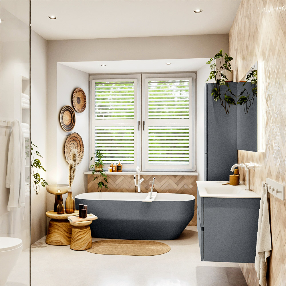 MONDIAZ VICA 110cm mueble de baño Plata 2 cajones. Lavabo CLOUD Derecho 1 orificio color Talc con espejo LED. 3 MONDIAZ VICA 110cm mueble de baño Plata 2 cajones. Lavabo CLOUD Derecho 1 orificio color Talc con espejo LED. - Imagen 3