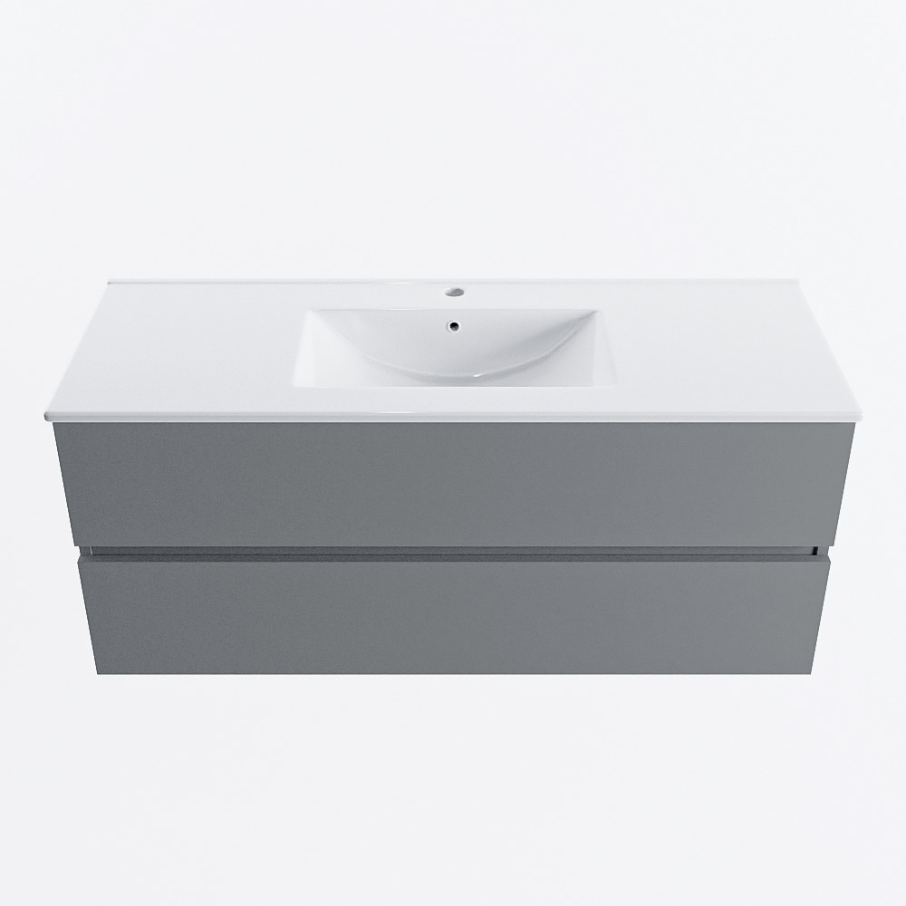 MONDIAZ VICA 120cm mueble de baño Plata 2 cajones. Lavabo DENIA Centro 1 orificio, color Blanco brillo. 5 MONDIAZ VICA 120cm mueble de baño Plata 2 cajones. Lavabo DENIA Centro 1 orificio, color Blanco brillo. - Imagen 5