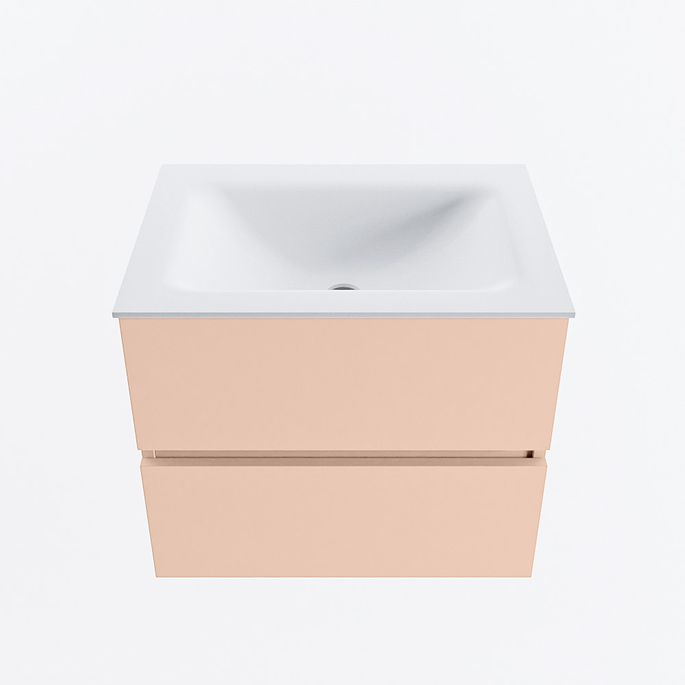 MONDIAZ VICA 60cm mueble de baño Rosee 2 cajones. Lavabo CLOUD Centro 1 orificio, color Talc. 5 MONDIAZ VICA 60cm mueble de baño Rosee 2 cajones. Lavabo CLOUD Centro 1 orificio, color Talc. - Imagen 5