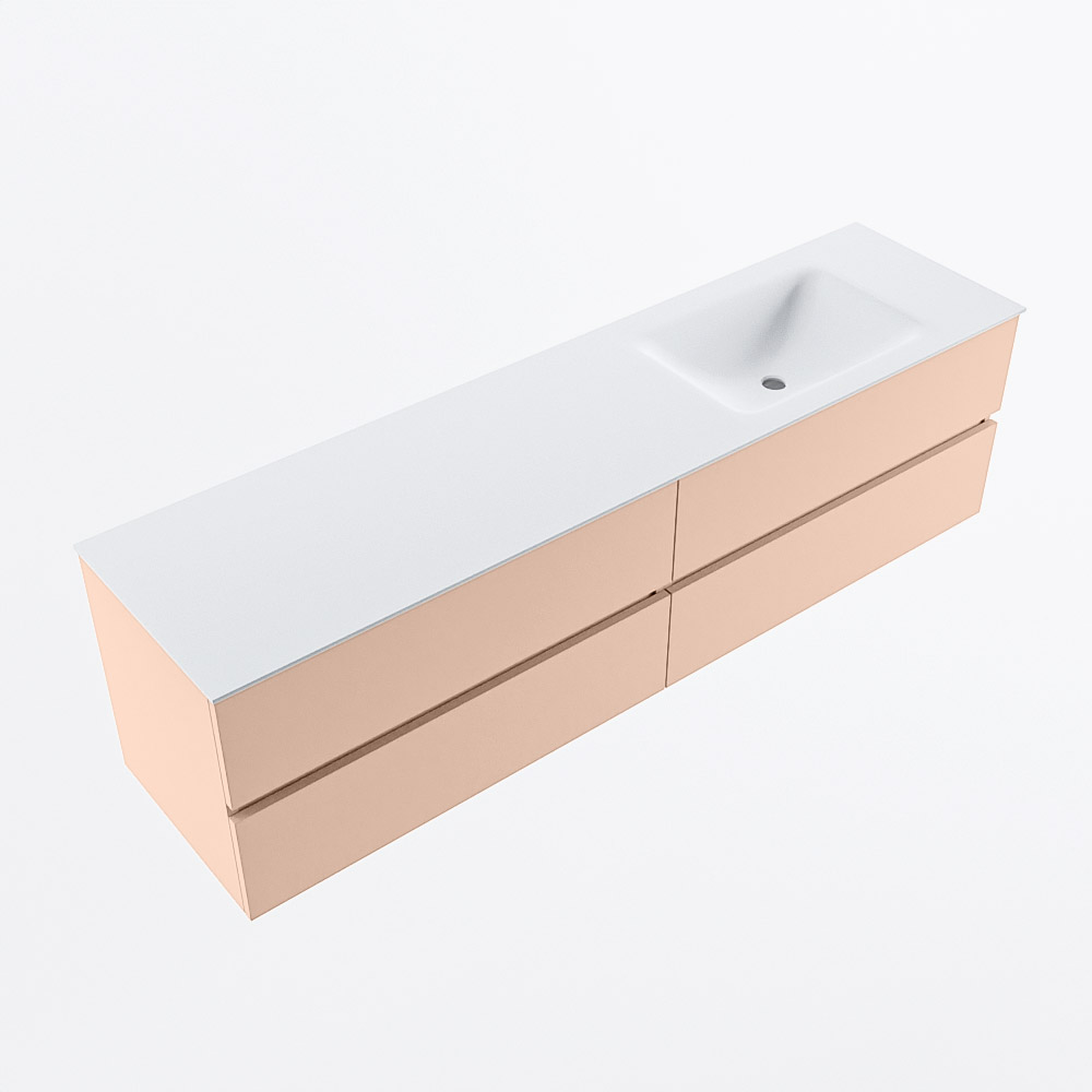 MONDIAZ VICA 180cm mueble de baño Rosee 4 cajones. Lavabo CLOUD Derecho 1 orificio, color Talc. 6 MONDIAZ VICA 180cm mueble de baño Rosee 4 cajones. Lavabo CLOUD Derecho 1 orificio, color Talc. - Imagen 6