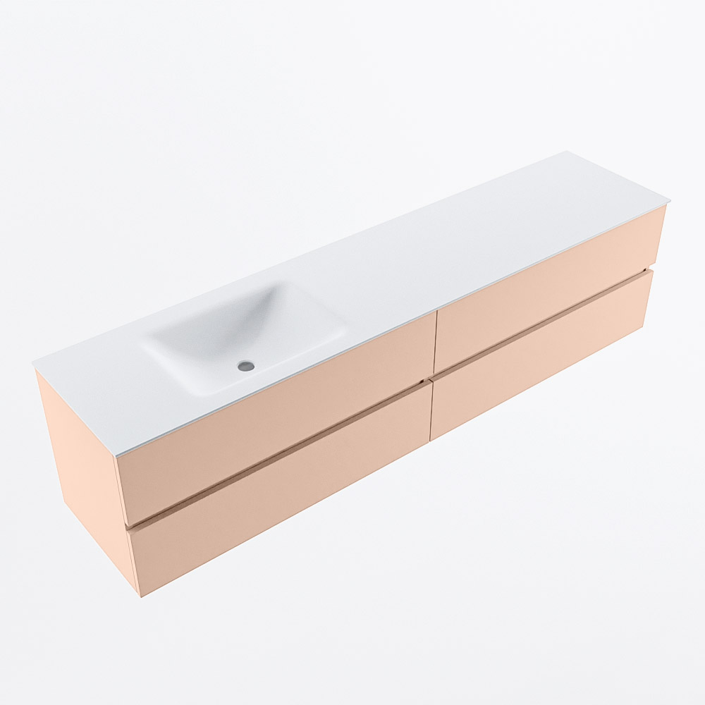 MONDIAZ VICA 200cm mueble de baño Rosee 4 cajones. Lavabo CLOUD Izquierda 1 orificio, color Talc. 6 MONDIAZ VICA 200cm mueble de baño Rosee 4 cajones. Lavabo CLOUD Izquierda 1 orificio, color Talc. - Imagen 6