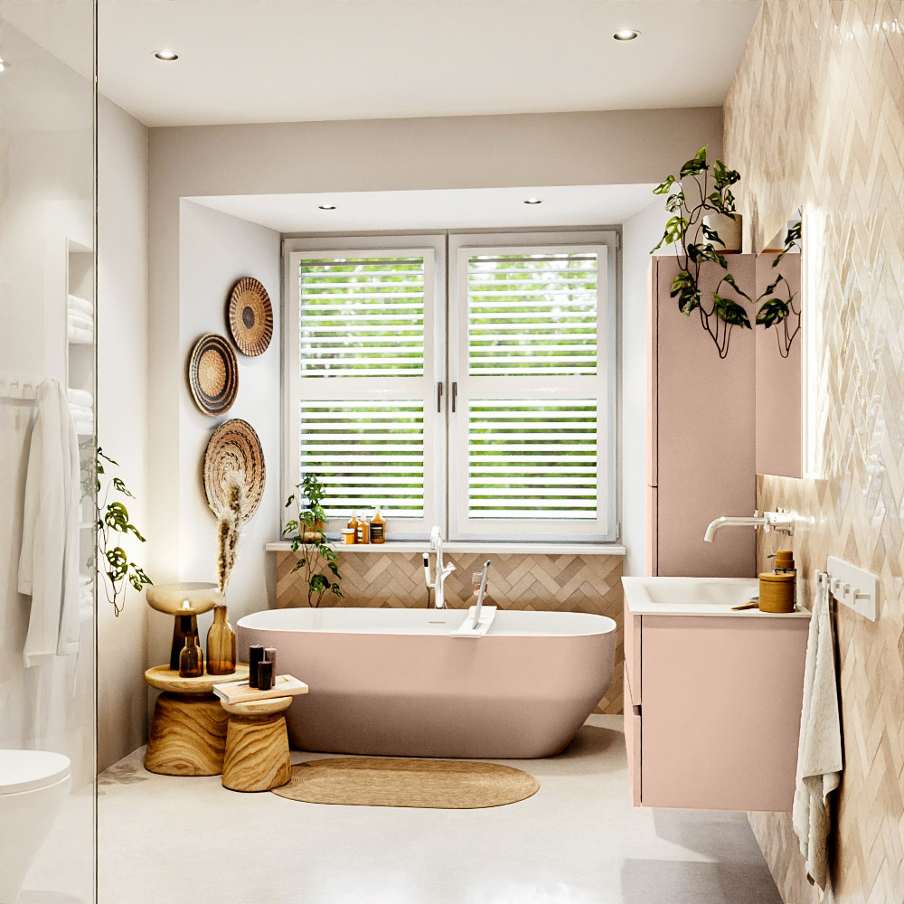 MONDIAZ VICA 80cm mueble de baño Rosee 2 cajones. Lavabo CLOUD Centro sin orificio, color Talc. 3 MONDIAZ VICA 80cm mueble de baño Rosee 2 cajones. Lavabo CLOUD Centro sin orificio, color Talc. - Imagen 3