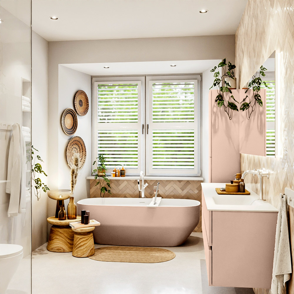 MONDIAZ VICA 180cm mueble de baño Rosee 4 cajones. Lavabo CLOUD Derecho 1 orificio, color Talc. 3 MONDIAZ VICA 180cm mueble de baño Rosee 4 cajones. Lavabo CLOUD Derecho 1 orificio, color Talc. - Imagen 3
