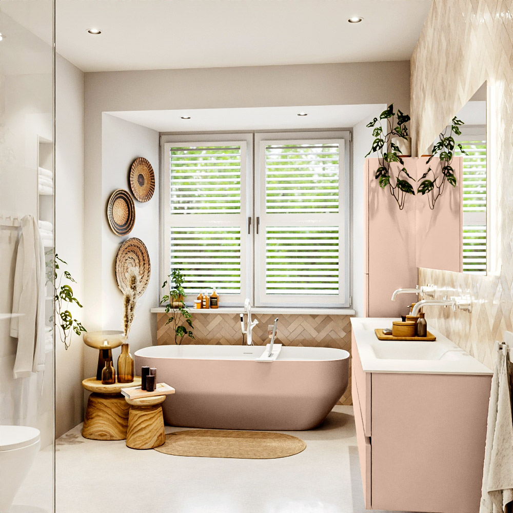 MONDIAZ VICA 200cm mueble de baño Rosee 4 cajones. Lavabo CLOUD Doble sin orificio, color Talc. 3 MONDIAZ VICA 200cm mueble de baño Rosee 4 cajones. Lavabo CLOUD Doble sin orificio, color Talc. - Imagen 3