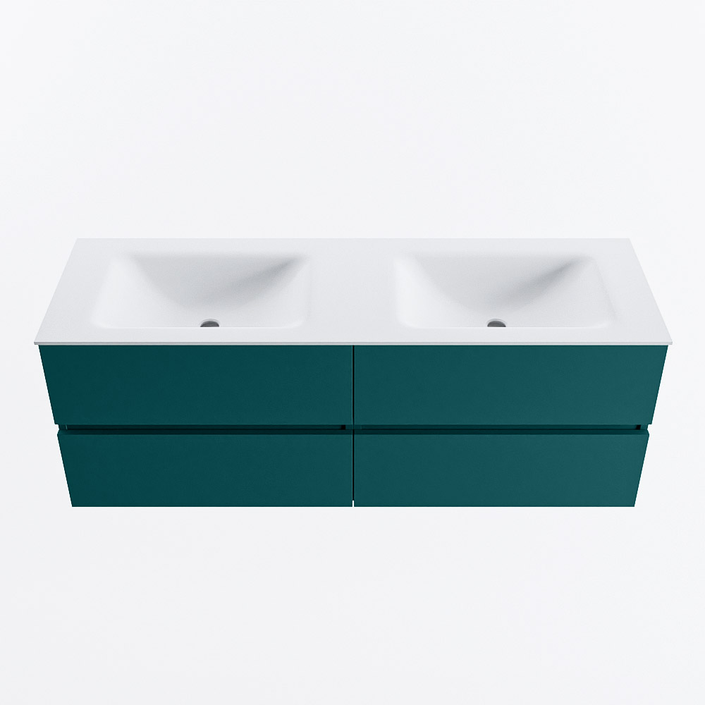 MONDIAZ VICA 140cm mueble de baño Smag 4 cajones. Lavabo CLOUD Doble sin orificio, color Talc. 5 MONDIAZ VICA 140cm mueble de baño Smag 4 cajones. Lavabo CLOUD Doble sin orificio, color Talc. - Imagen 5