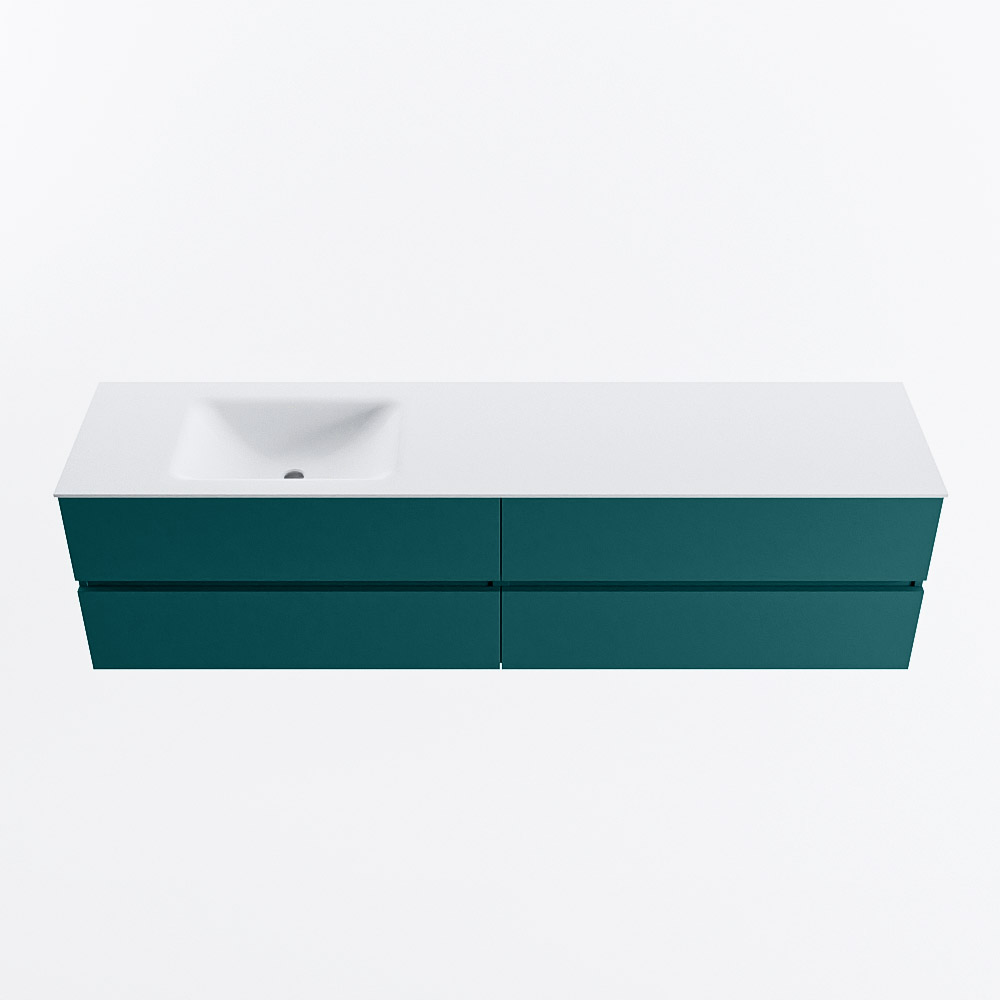 MONDIAZ VICA 190cm mueble de baño Smag 4 cajones. Lavabo CLOUD Izquierda 1 orificio, color Talc. 5 MONDIAZ VICA 190cm mueble de baño Smag 4 cajones. Lavabo CLOUD Izquierda 1 orificio, color Talc. - Imagen 5