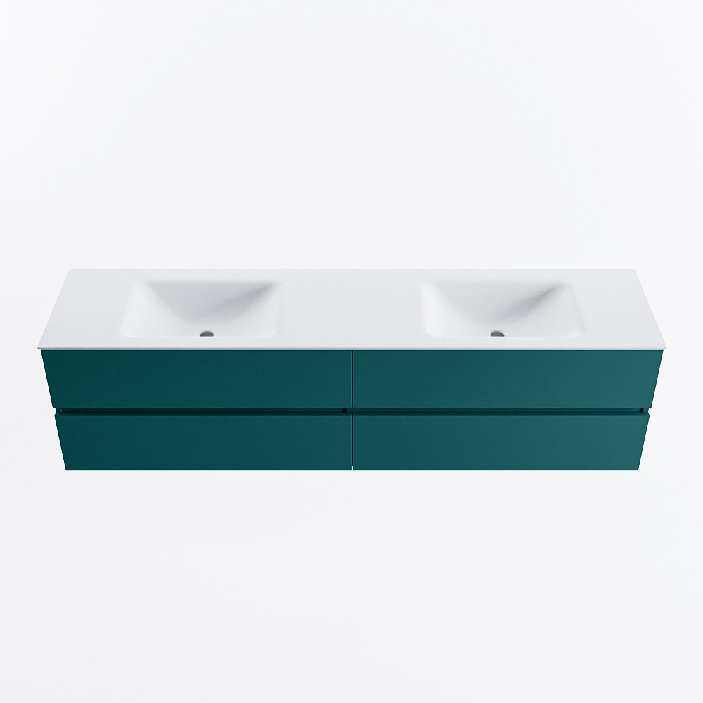 MONDIAZ VICA 190cm mueble de baño Smag 4 cajones. Lavabo CLOUD Doble 2 orificios, color Talc. 5 MONDIAZ VICA 190cm mueble de baño Smag 4 cajones. Lavabo CLOUD Doble 2 orificios, color Talc. - Imagen 5