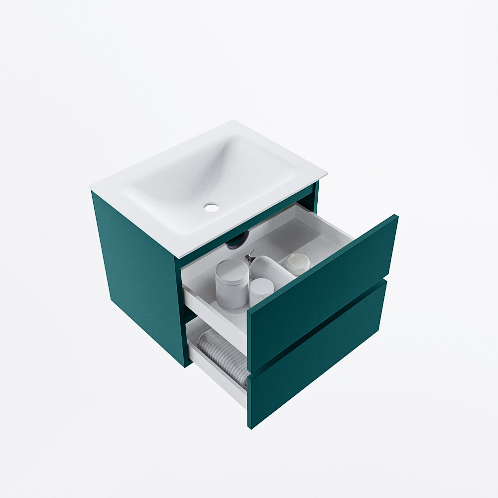 MONDIAZ VICA 60cm mueble de baño Smag 2 cajones. Lavabo CLOUD Centro 1 orificio, color Talc. 7 MONDIAZ VICA 60cm mueble de baño Smag 2 cajones. Lavabo CLOUD Centro 1 orificio, color Talc. - Imagen 7
