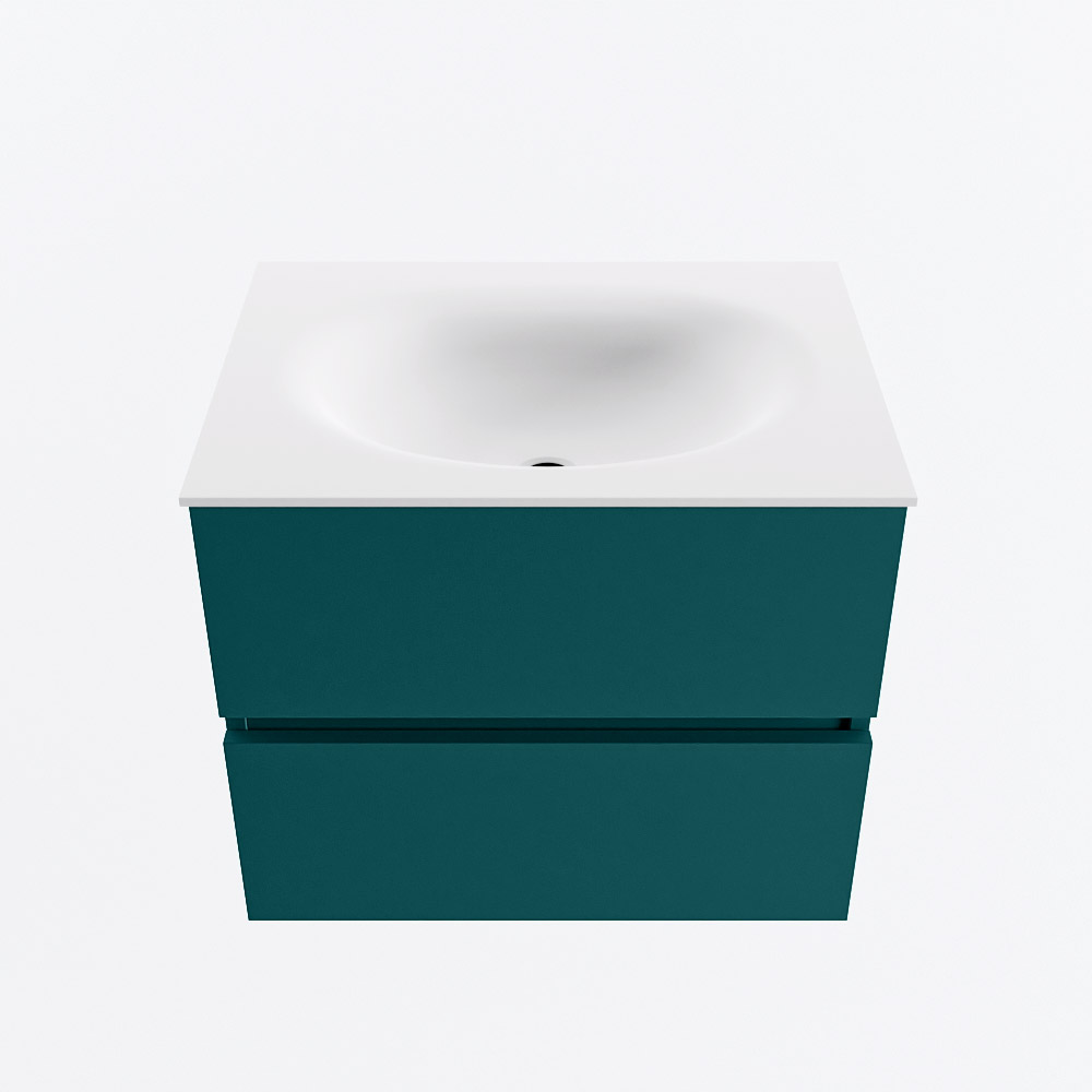 MONDIAZ VICA 60cm mueble de baño Smag 2 cajones. Lavabo MOON Centro 1 orificio, color Talc. 5 MONDIAZ VICA 60cm mueble de baño Smag 2 cajones. Lavabo MOON Centro 1 orificio, color Talc. - Imagen 5