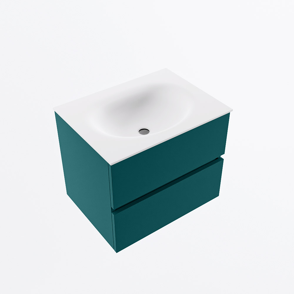 MONDIAZ VICA 60cm mueble de baño Smag 2 cajones. Lavabo MOON Centro 1 orificio, color Talc. 6 MONDIAZ VICA 60cm mueble de baño Smag 2 cajones. Lavabo MOON Centro 1 orificio, color Talc. - Imagen 6