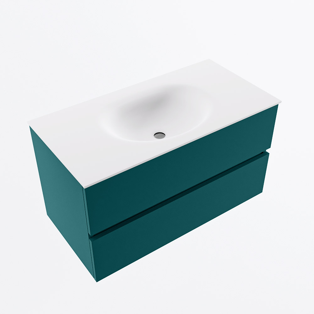 MONDIAZ VICA 90cm mueble de baño Smag 2 cajones. Lavabo MOON Centro 1 orificio, color Talc. 6 MONDIAZ VICA 90cm mueble de baño Smag 2 cajones. Lavabo MOON Centro 1 orificio, color Talc. - Imagen 6