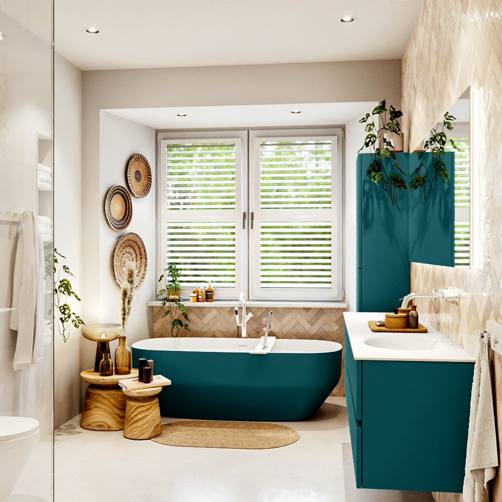MONDIAZ VICA 180cm mueble de baño Smag 4 cajones. Lavabo MOON Derecho sin orificio, color Talc. 3 MONDIAZ VICA 180cm mueble de baño Smag 4 cajones. Lavabo MOON Derecho sin orificio, color Talc. - Imagen 3