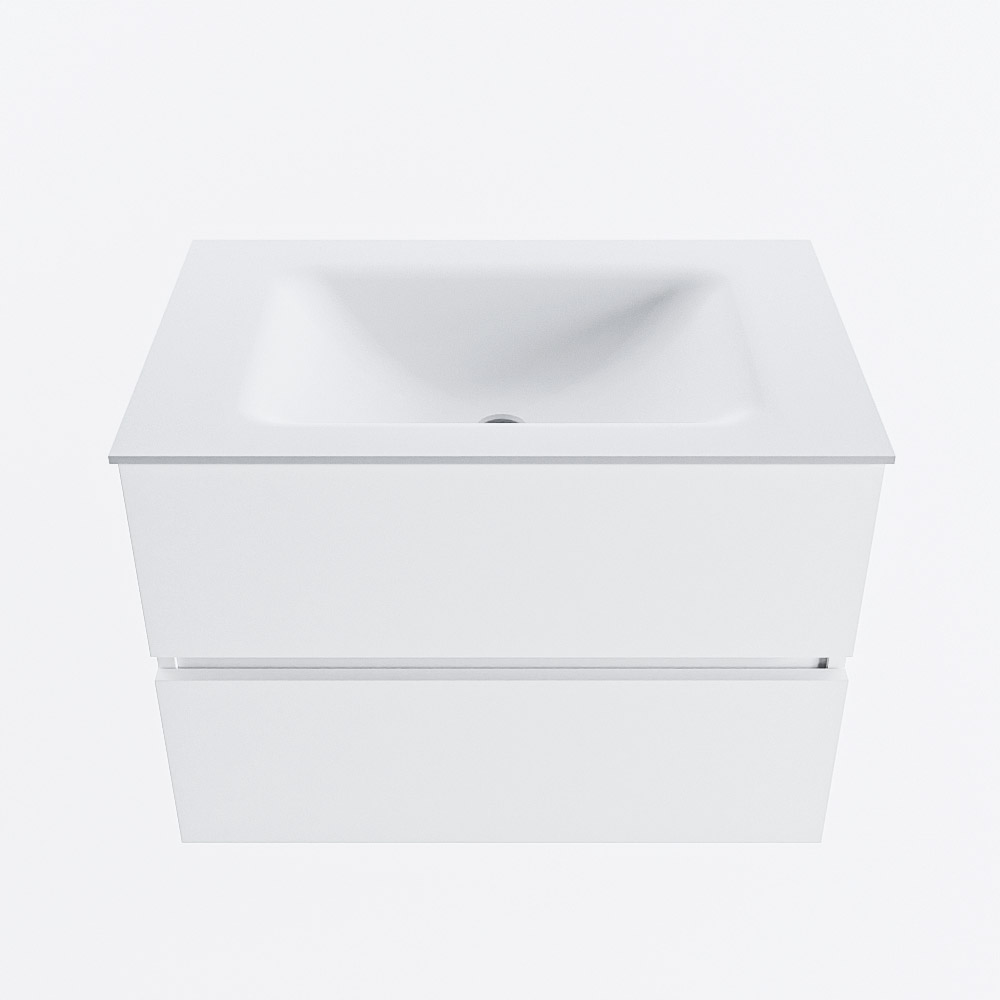 MONDIAZ VICA 70cm mueble de baño Talc 2 cajones. Lavabo CLOUD Centro 1 orificio, color Talc. 5 MONDIAZ VICA 70cm mueble de baño Talc 2 cajones. Lavabo CLOUD Centro 1 orificio, color Talc. - Imagen 5