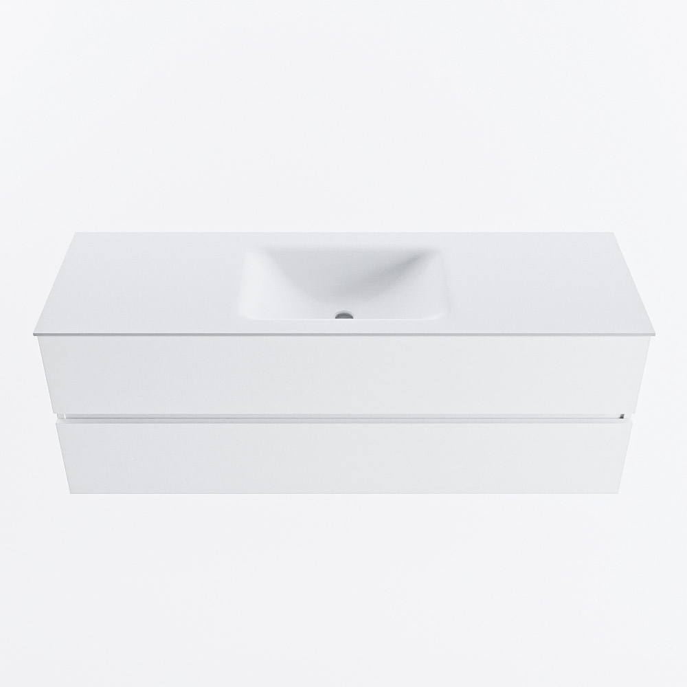 MONDIAZ VICA 140cm mueble de baño Talc 2 cajones. Lavabo CLOUD Centro 1 orificio, color Talc. 4 MONDIAZ VICA 140cm mueble de baño Talc 2 cajones. Lavabo CLOUD Centro 1 orificio, color Talc. - Imagen 4
