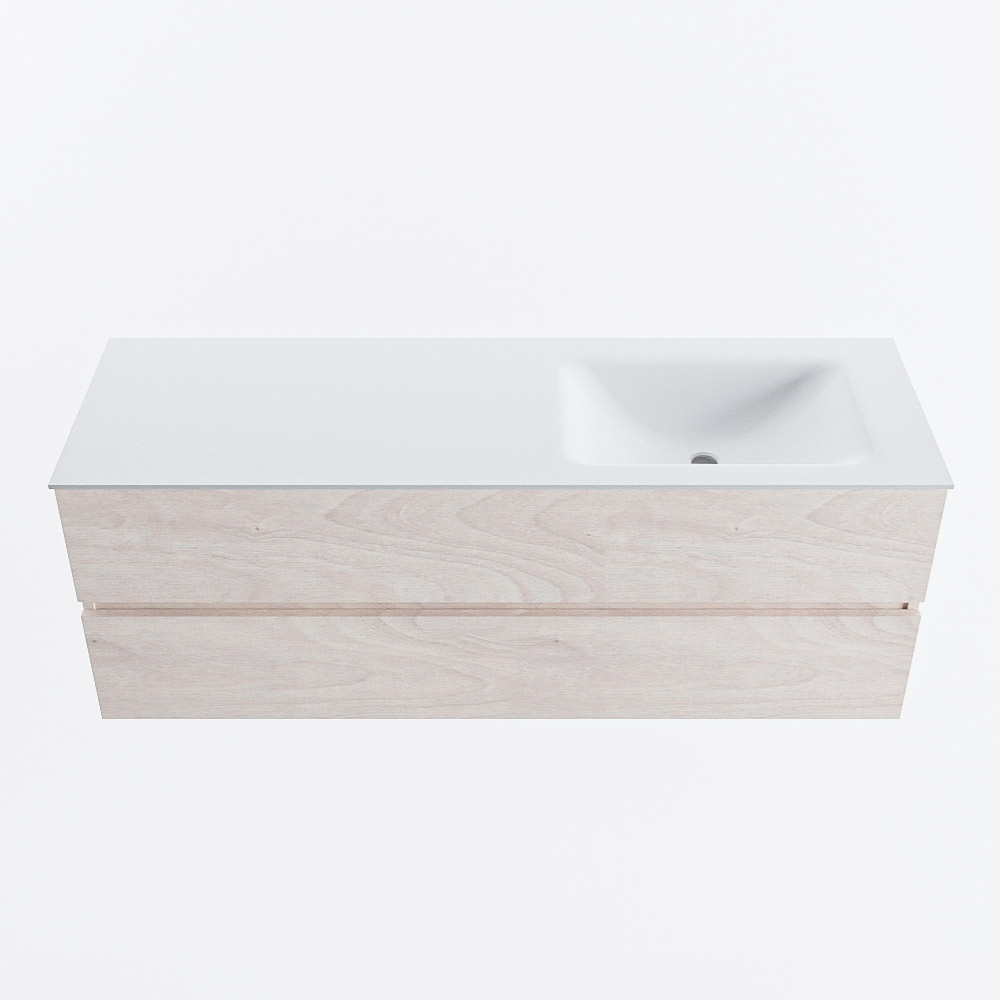 MONDIAZ VICA 140cm mueble de baño Underlayment 2 cajones. Lavabo CLOUD Derecho 1 orificio, color Talc. 5 MONDIAZ VICA 140cm mueble de baño Underlayment 2 cajones. Lavabo CLOUD Derecho 1 orificio, color Talc. - Imagen 5