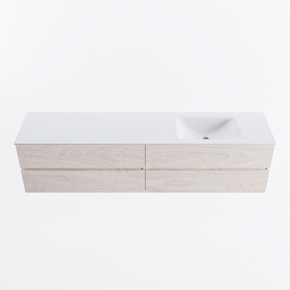 MONDIAZ VICA 200cm mueble de baño Underlayment 4 cajones. Lavabo CLOUD Derecho sin orificio, color Talc. 5 MONDIAZ VICA 200cm mueble de baño Underlayment 4 cajones. Lavabo CLOUD Derecho sin orificio, color Talc. - Imagen 5