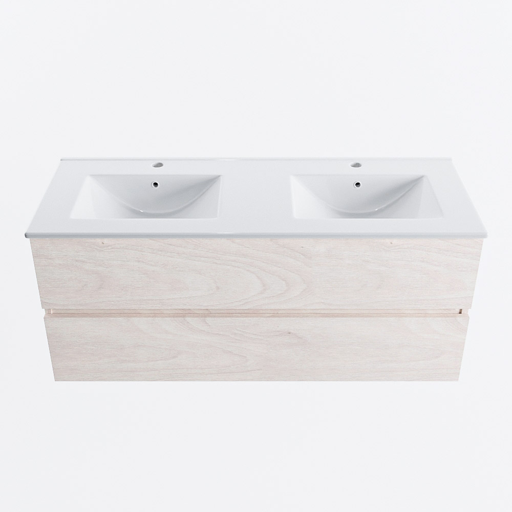 MONDIAZ VICA 120cm mueble de baño Underlayment 2 cajones. Lavabo DENIA Doble 2 orificios, color Blanco brillo. 5 MONDIAZ VICA 120cm mueble de baño Underlayment 2 cajones. Lavabo DENIA Doble 2 orificios, color Blanco brillo. - Imagen 5