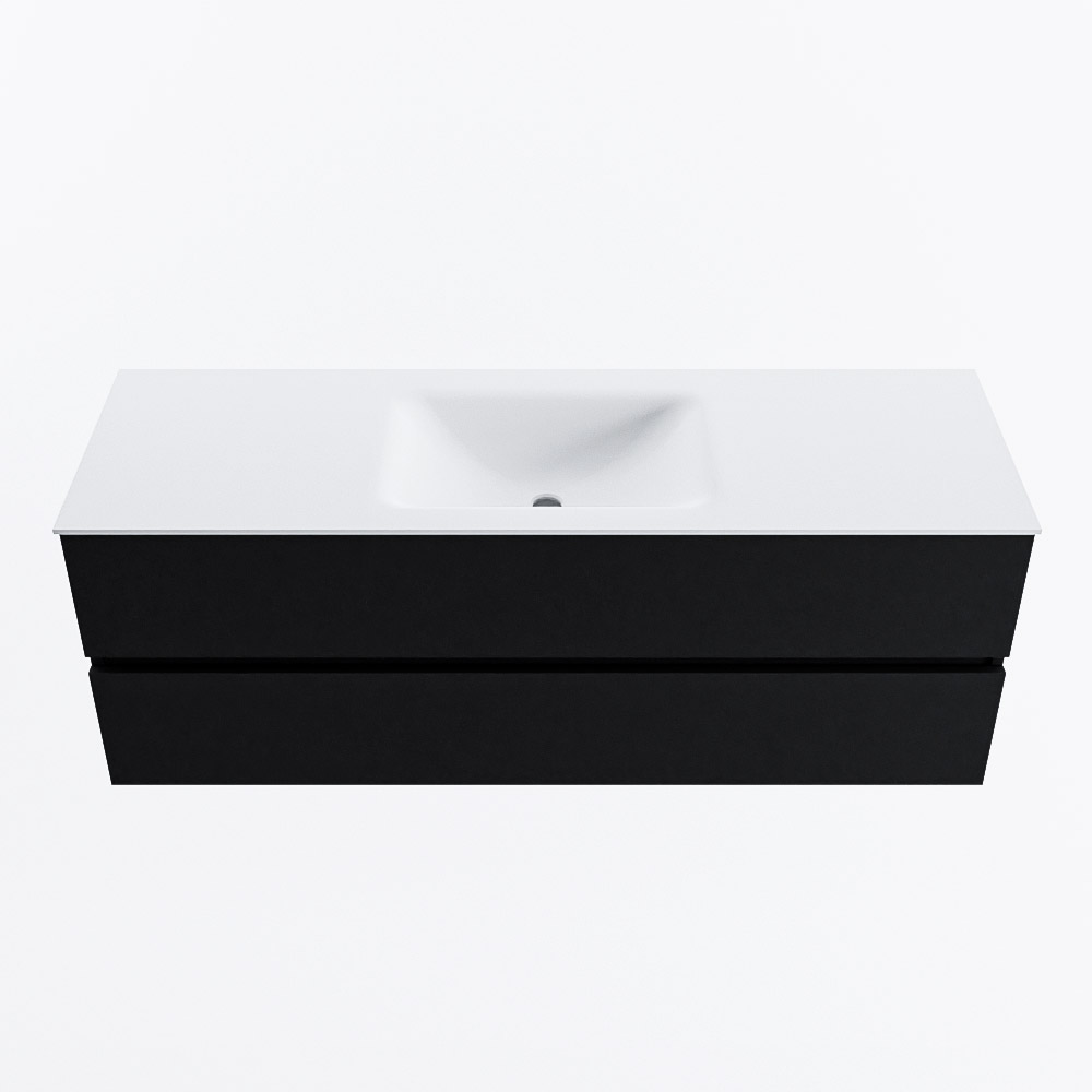 MONDIAZ VICA 140cm mueble de baño Urban 2 cajones. Lavabo CLOUD Centro sin orificio, color Talc. 4 MONDIAZ VICA 140cm mueble de baño Urban 2 cajones. Lavabo CLOUD Centro sin orificio, color Talc. - Imagen 4