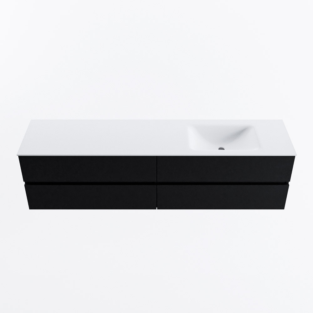 MONDIAZ VICA 190cm mueble de baño Urban 4 cajones. Lavabo CLOUD Derecho 1 orificio, color Talc. 5 MONDIAZ VICA 190cm mueble de baño Urban 4 cajones. Lavabo CLOUD Derecho 1 orificio, color Talc. - Imagen 5