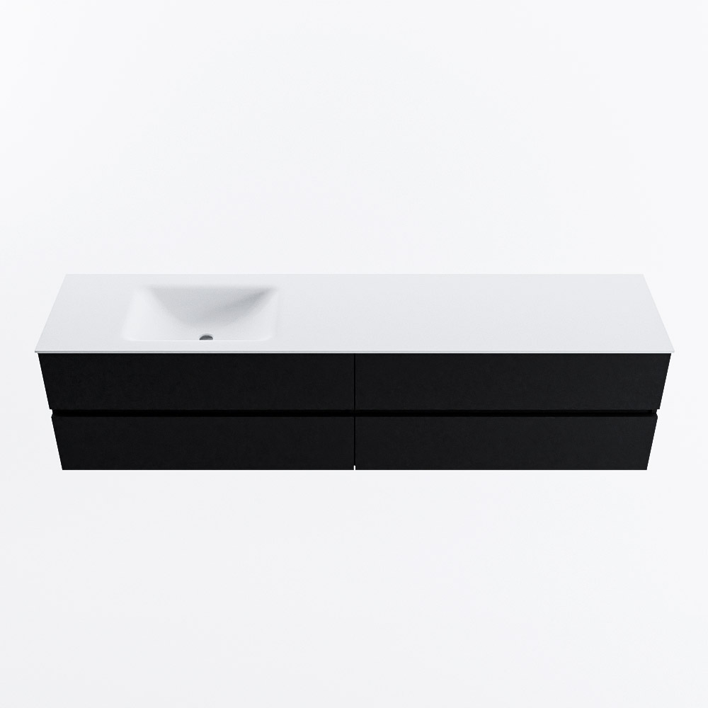 MONDIAZ VICA 200cm mueble de baño Urban 4 cajones. Lavabo CLOUD Izquierda sin orificio, color Talc. 5 MONDIAZ VICA 200cm mueble de baño Urban 4 cajones. Lavabo CLOUD Izquierda sin orificio, color Talc. - Imagen 5