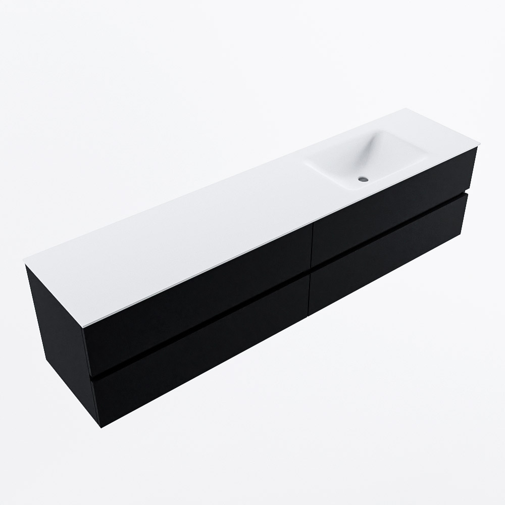MONDIAZ VICA 200cm mueble de baño Urban 4 cajones. Lavabo CLOUD Derecho sin orificio, color Talc. 6 MONDIAZ VICA 200cm mueble de baño Urban 4 cajones. Lavabo CLOUD Derecho sin orificio, color Talc. - Imagen 6