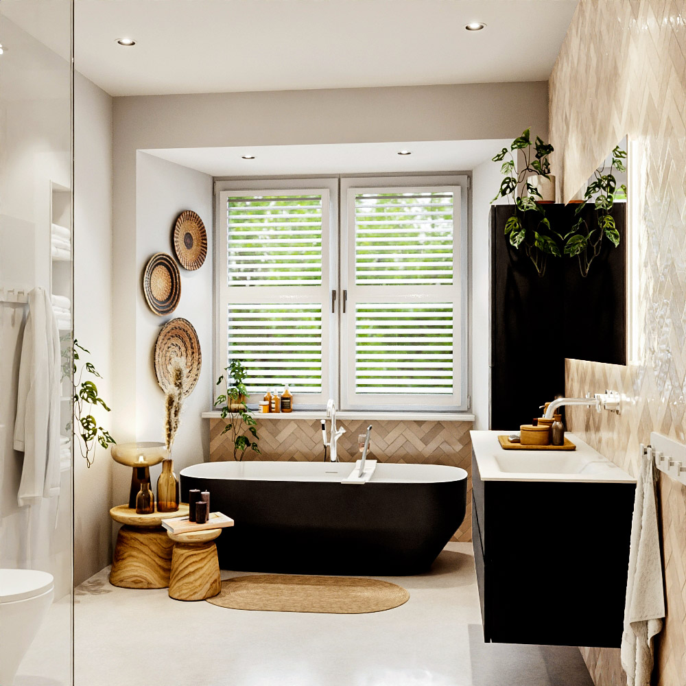 MONDIAZ VICA 140cm mueble de baño Urban 4 cajones. Lavabo CLOUD Derecho sin orificio, color Talc. 2 color Talc.