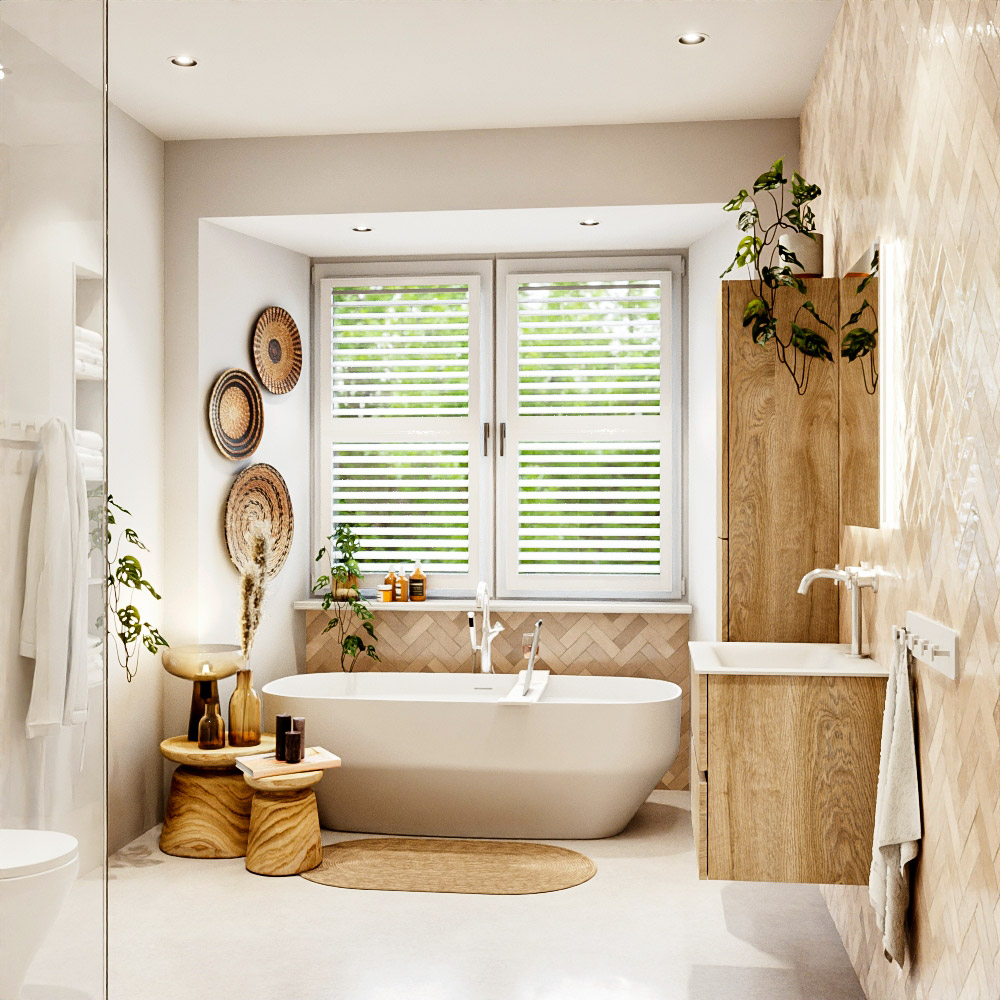 MONDIAZ VICA 60cm mueble de baño Washed Oak 2 cajones. Lavabo CLOUD Centro 1 orificio, color Talc. 3 MONDIAZ VICA 60cm mueble de baño Washed Oak 2 cajones. Lavabo CLOUD Centro 1 orificio, color Talc. - Imagen 3