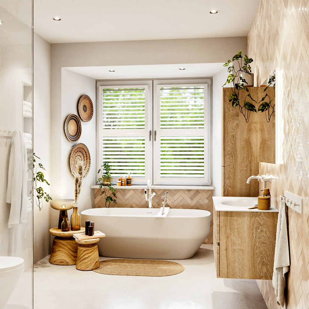 MONDIAZ VICA 90cm mueble de baño Washed Oak 2 cajones. Lavabo MOON Centro 1 orificio, color Talc. 3 MONDIAZ VICA 90cm mueble de baño Washed Oak 2 cajones. Lavabo MOON Centro 1 orificio, color Talc. - Imagen 3