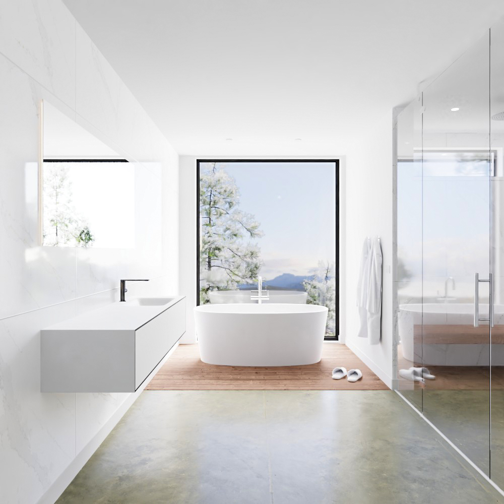 MONDIAZ LAGOM 150cm mueble de baño solid surface Urban 2 cajones lavabo CLOUD Derecho 1 orificio 3 MONDIAZ LAGOM 150cm mueble de baño solid surface Urban 2 cajones lavabo CLOUD Derecho 1 orificio - Imagen 3