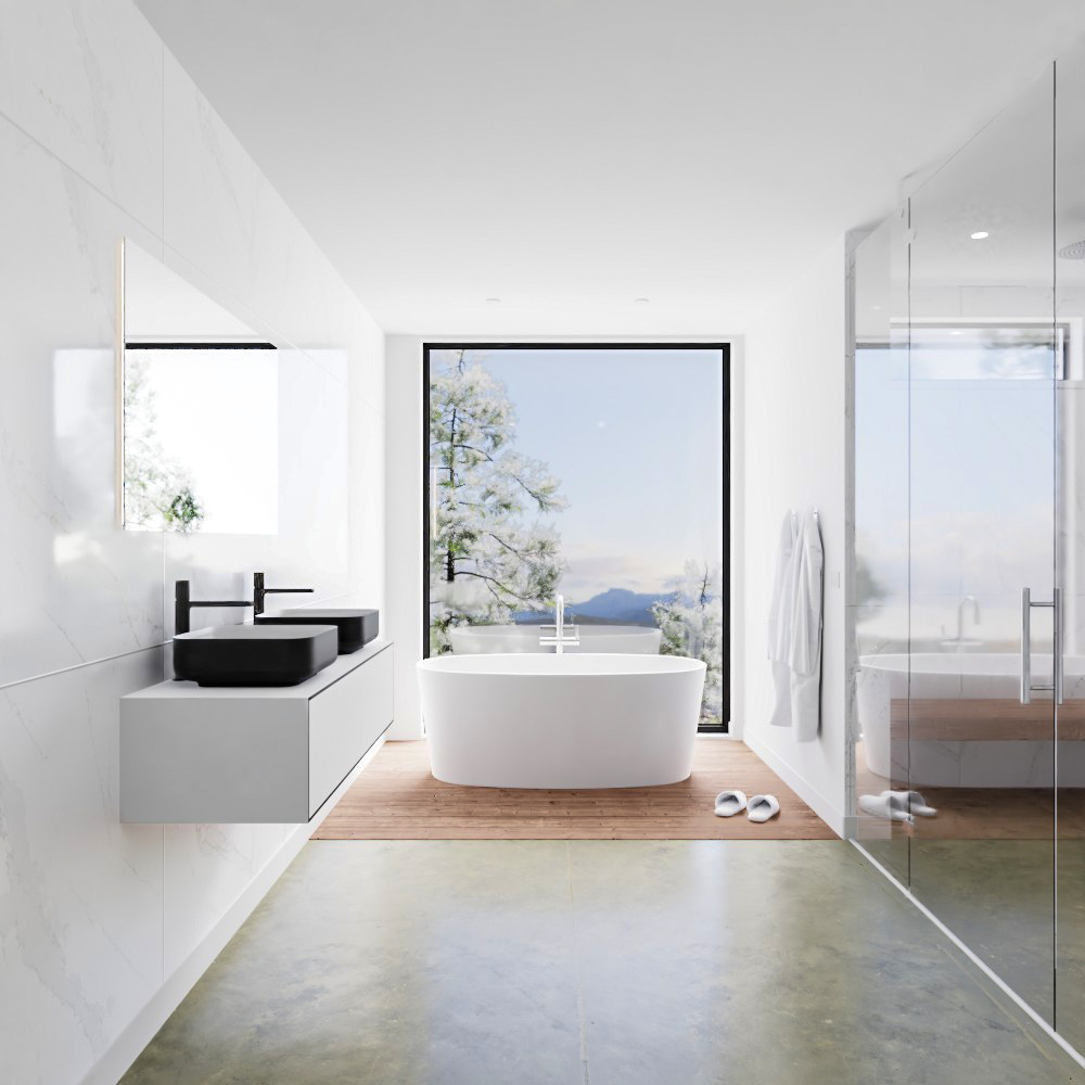 MONDIAZ LAGOM 120cm mueble de baño solid surface Urban 2 cajones BINX Doble 2 orificios 3 MONDIAZ LAGOM 120cm mueble de baño solid surface Urban 2 cajones BINX Doble 2 orificios - Imagen 3