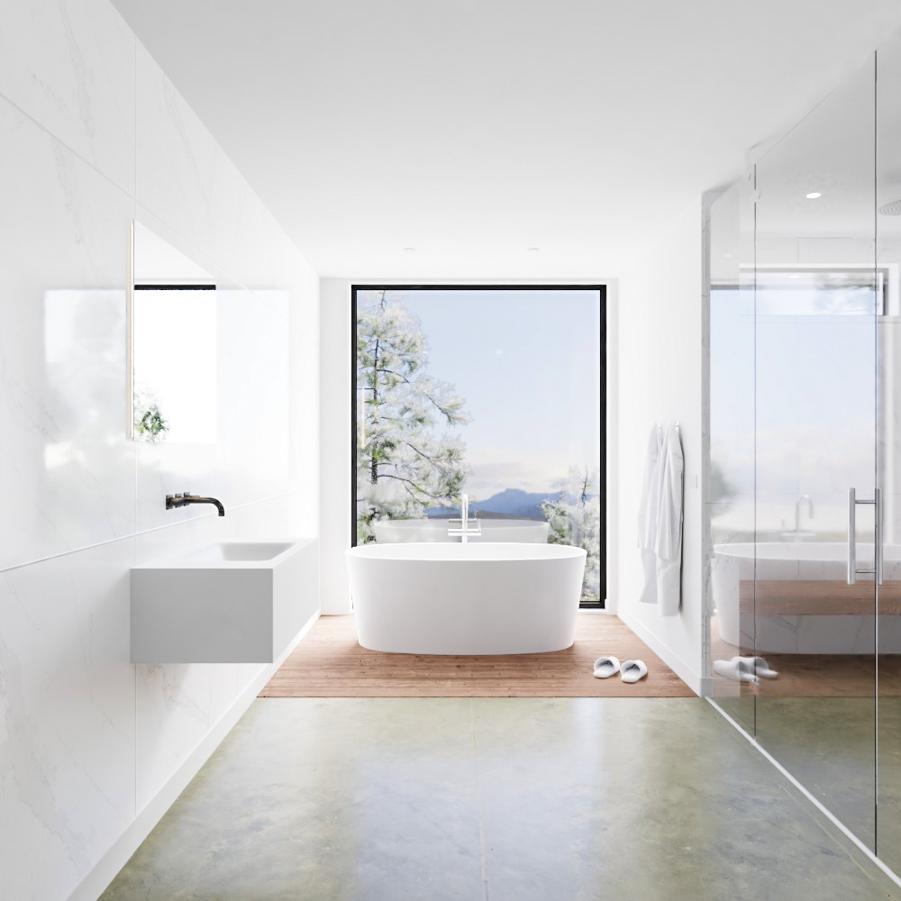 MONDIAZ LAGOM 80cm mueble de baño solid surface Talc 1 cajón lavabo CLOUD Centro sin orificio 3 MONDIAZ LAGOM 80cm mueble de baño solid surface Talc 1 cajón lavabo CLOUD Centro sin orificio - Imagen 3