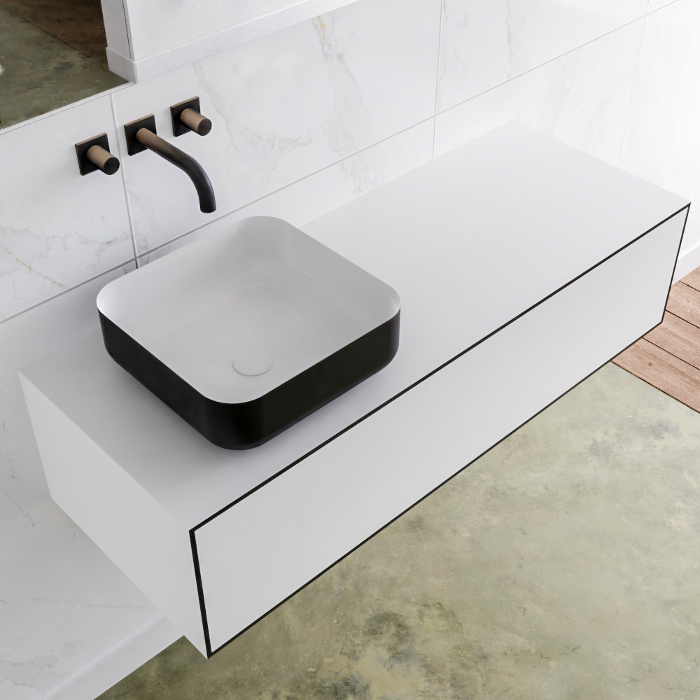 MONDIAZ LAGOM 120cm mueble de baño solid surface Urban 1 cajón BINX Izquierda sin orificio 1 MONDIAZ LAGOM 120cm mueble de baño solid surface Urban 1 cajón BINX Izquierda sin orificio