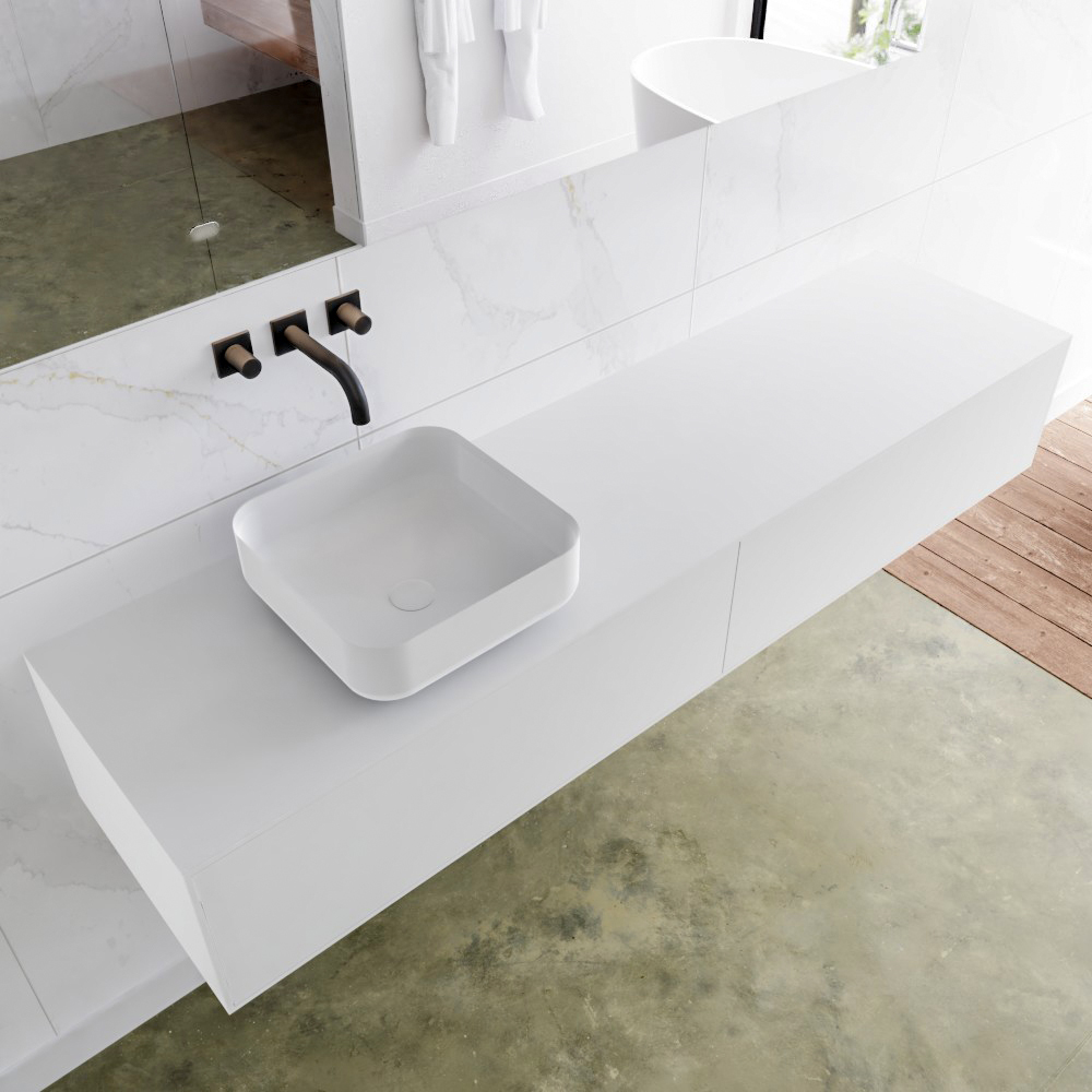 MONDIAZ LAGOM 180cm mueble de baño solid surface Talc 2 cajones BINX Izquierda sin orificio 1 MONDIAZ LAGOM 180cm mueble de baño solid surface Talc 2 cajones BINX Izquierda sin orificio