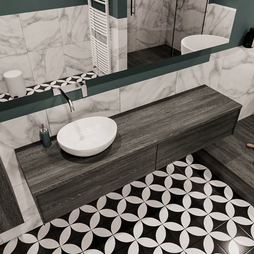 MONDIAZ LUSH 180cm mueble de baño Antracite 2 cajones lavabo BARCO Izquierda sin orificio 1 MONDIAZ LUSH 180cm mueble de baño Antracite 2 cajones lavabo BARCO Izquierda sin orificio