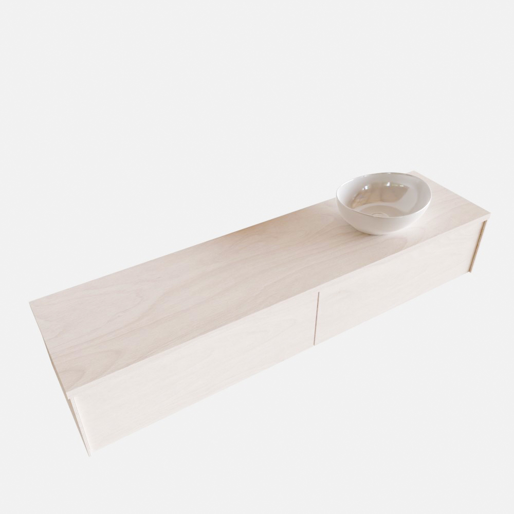 MONDIAZ LUSH 180cm mueble de baño Underlayment 2 cajones lavabo BARCO Derecho 1 orificio 4 MONDIAZ LUSH 180cm mueble de baño Underlayment 2 cajones lavabo BARCO Derecho 1 orificio - Imagen 4