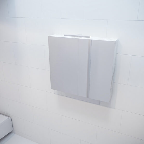 MONDIAZ CUBB Camerino 80x70x16cm color Carrara con 2 puertas.